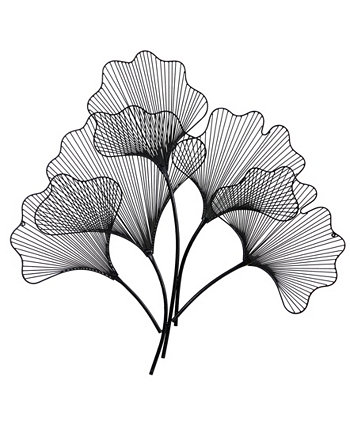 Современный художественный декор в виде листьев гинкго, 35 "x 35" NEARLY NATURAL