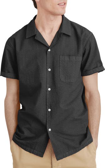 Рубашка из сирсакера на пуговицах с короткими рукавами ALEX MILL