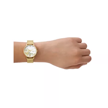 Часы-браслет Metro Goldtone с сетчатым браслетом Kate Spade New York