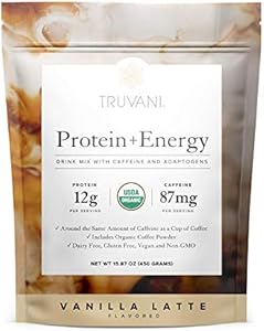 Truvani Vegan Pea Protein Powder | Mint Chocolate | 20g Organic Plant Based Protein | 20 Servings | Keto | Gluten & Dairy Free | Low Carb | No Added Sugar Truvani