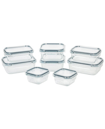 Sedona 16-Piece Glass Food Storage Container Set Sedona Kitchen