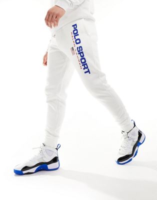 Белые спортивные брюки с логотипом Polo Ralph Lauren Sport Capsule Polo Ralph Lauren