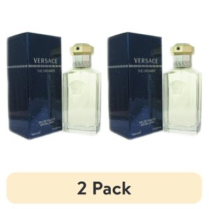 (2 pack) Versace The Dreamer Eau De Toilette Spray, Cologne for Men, 3.3 Oz Versace