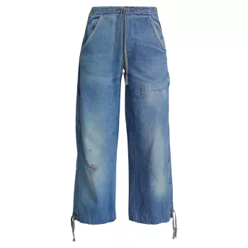 Комбинезон с широкими джинсами-карго Greg Lauren