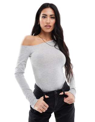 Miss Selfridge off-the-shoulder soft touch bodysuit Miss Selfridge