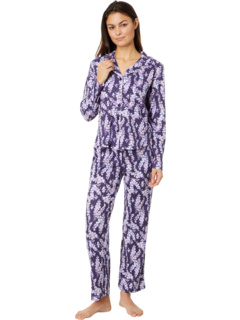 Пижамный комплект Petite с воротником-стойкой и цветочным принтом Karen Neuburger