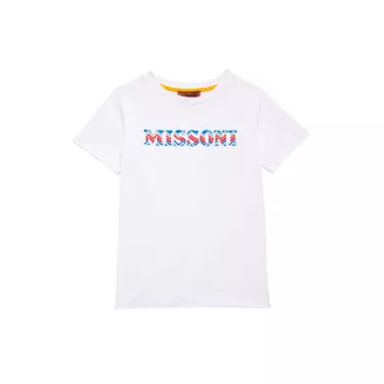 Little Girl's Chevron Logo Cotton T-Shirt Missoni