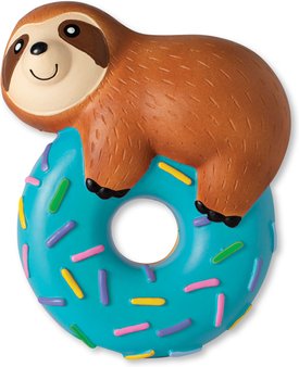 PETSHOP BY FRINGE STUDIO Donut Worry About A Thing Squeaky Dog Toy PETSHOP BY FRINGE STUDIO