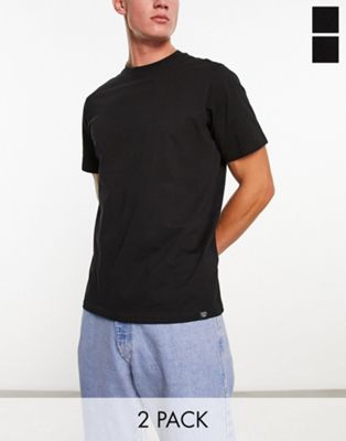 Черная базовая футболка из двух частей Pull&Bear Pull&Bear