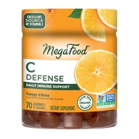 Жевательные конфеты C Defense с витамином С, пикантный цитрус, 70 жевательных конфет MegaFood