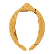 Women's Sonoma Goods For Life® Yellow Ribbed Top Knot Headband Sonoma Goods For Life