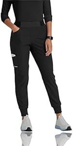 BARCO Skechers Vitality Electra Scrub Jogger for Women - Yoga Style Jogger, Mid-Rise, 4-Way Stretch Women's Scrub Pant Barco