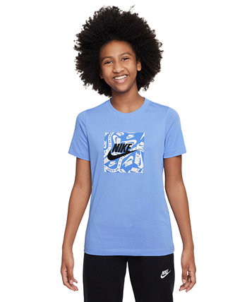 Футболка свободного кроя с логотипом Big Kids Sportswear Nike
