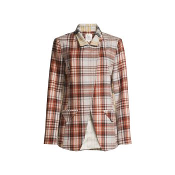 Tailored Plaid Blazer Hope for Flowers