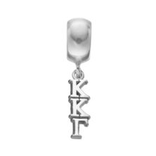LogoArt из стерлингового серебра Kappa Kappa Gamma Sorority Charm LogoArt