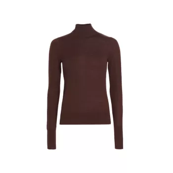 Flora Cotton-Blend Turtleneck Sweater L'AGENCE