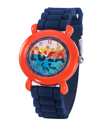 Часы Disney Luca Alberto для мальчика с синим силиконовым ремешком и пластиком, 32 мм Ewatchfactory
