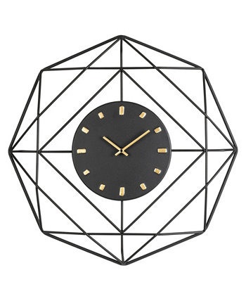 Современные металлические золотые настенные часы Glitzhome