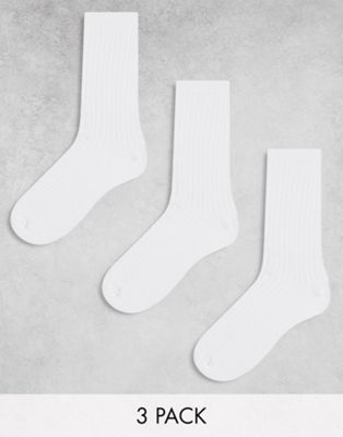 Комплект из трех белых носков Weekday Noah Weekday