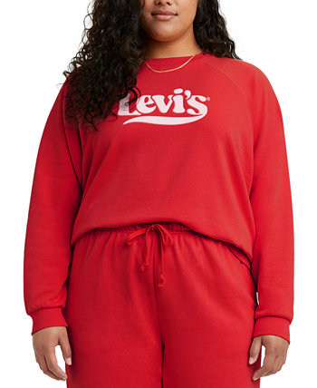 Модная толстовка больших размеров с логотипом Levi's®
