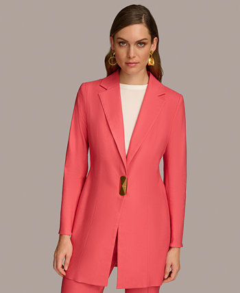 Женская куртка-топпер с фурнитурной отделкой Donna Karan New York