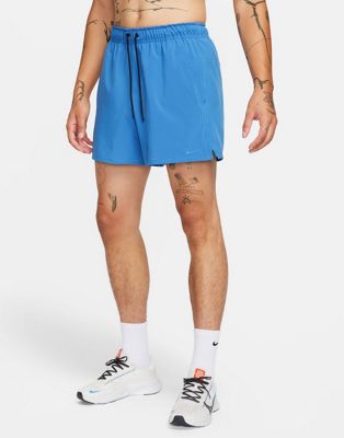 Синие сверхлегкие тканые шорты Nike Training Dri-FIT Unlimited длиной 5 дюймов Nike