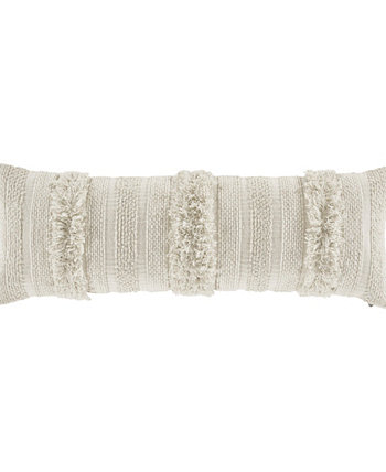 Driftway Pillow Lumbar Decorative Throw Pillow, 14" x 40" White Sand