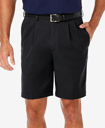 Мужские классические эластичные шорты 18,5 пр. С плиссированной подошвой 9,5 " HAGGAR