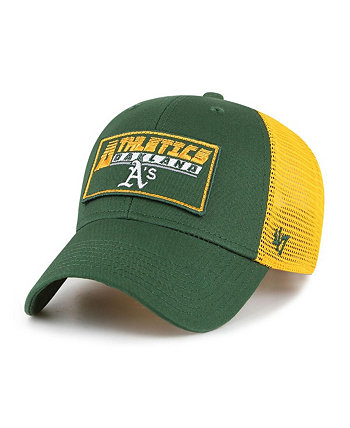 Зелено-золотая регулируемая кепка Levee MVP Trucker для больших мальчиков и девочек Oakland Athletics Levee '47 Brand