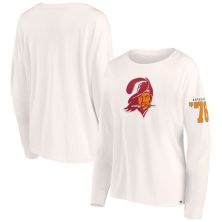 Women's Fanatics Branded Cream Tampa Bay Buccaneers Game Date Long Sleeve T-Shirt Fanatics