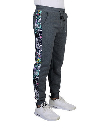 Мужские спортивные штаны для бега на флисовой подкладке с контрастной отделкой Galaxy By Harvic