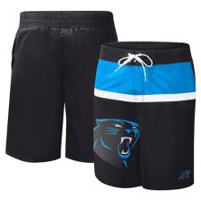 Men's G-III Sports by Carl Banks Black Carolina Panthers Sea Wind Swim Trunks In The Style