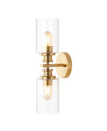 Jules Edison Cylinder 2-Light Farmhouse Contemporary LED Vanity JONATHAN Y