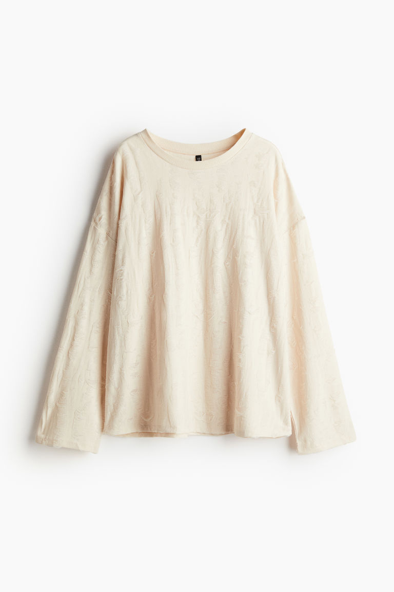 Oversized Distressed-look Top H&M