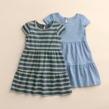Girls 4-12 Little Co. by Lauren Conrad 2-Pack Organic Tiered Dresses Little Co. by Lauren Conrad