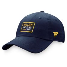 Женская регулируемая шапка Fanatics темно-синего цвета с логотипом St. Louis Blues Authentic Pro Rink Fanatics