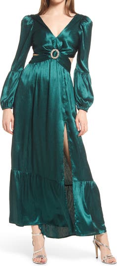 Платье миди с длинными рукавами Leila Luster RAHI
