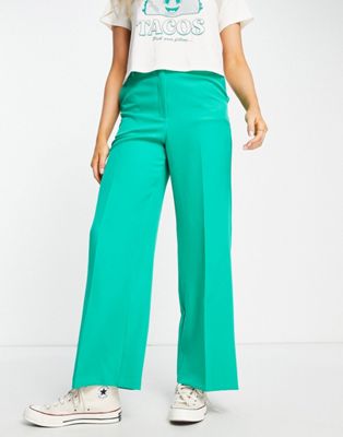 Ярко-зеленые широкие брюки New Look New Look