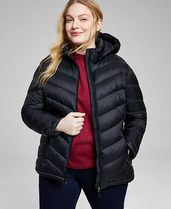 Женское Утепленное Пальто на Молнии с Капюшоном Plus Size от Charter Club Charter Club