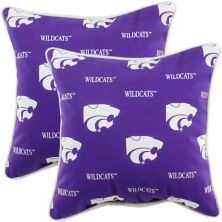 College Covers Kansas State Wildcats 2-Piece Outdoor Decorative Pillows College Covers