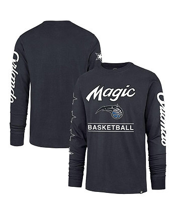 Мужская угольная футболка Orlando Magic 2023/24 City Edition Triplet Franklin с длинным рукавом '47 Brand