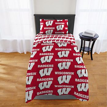 Wisconsin Badgers Twin Bed in a Bag Set Unbranded