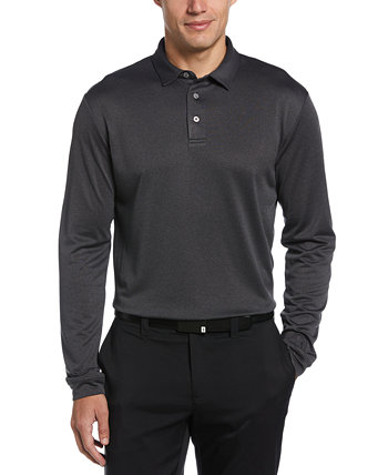 Мужская рубашка поло с длинным рукавом и принтом Micro Birdseye PGA TOUR