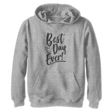 Disney's Mickey Mouse Girls 7-16 Best Day Every Mickey Head Silhouette Graphic Hoodie Disney