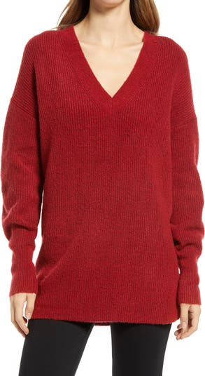 <sup>®</sup> Cozy V-Neck Tunic Sweater Halogen