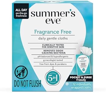 Summer's Eve, Ultimate Odor Control, Daily Feminine Wipes with Boric Acid, Removes Odor, On-the-go Body Wipes with pH Balance, 12 ct Summer's Eve