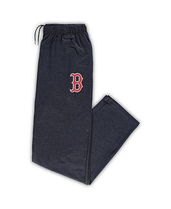 Мужские пижамные штаны Boston Red Sox Big and Tall с меланжевым покрытием темно-синего цвета Profile