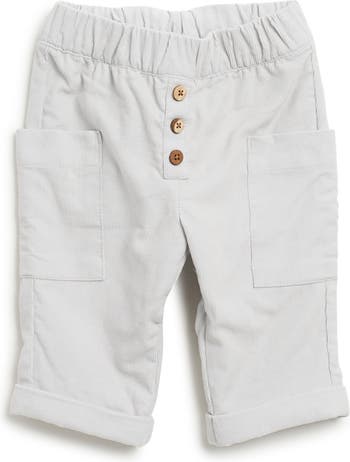 Серые брюки с карманами Babycord Cuffs Oliver and Rain