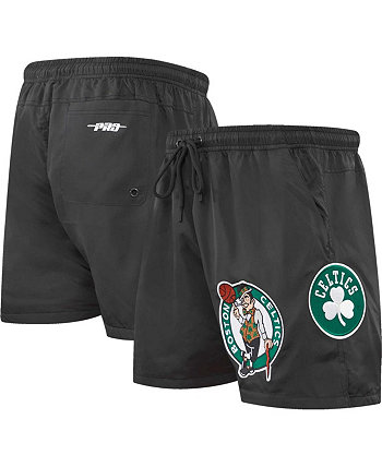 Мужские черные тканые шорты Boston Celtics Classics Pro Standard