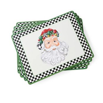 Pimpernel Black And White Christmas Placemats, Set Of 4 Pimpernel